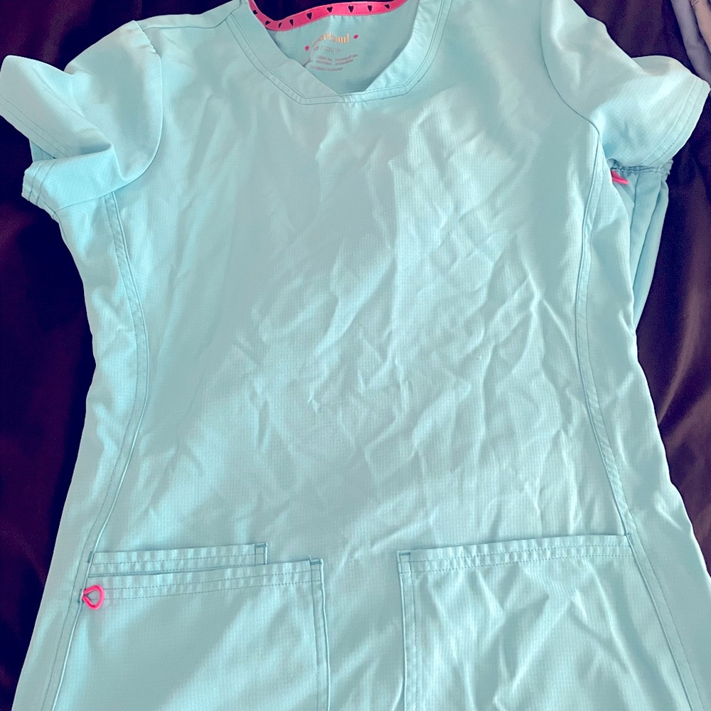 HeartSoul Scrub Set- Aqua Size XS